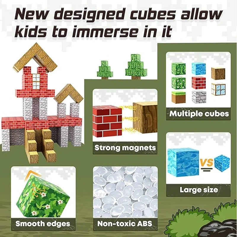 minecraft magnetic building blocks