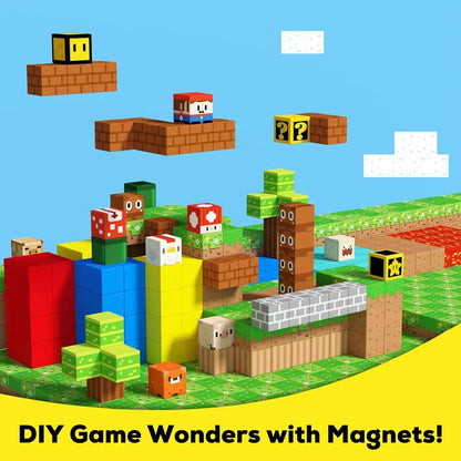 mario magnetic building blocks 100 pieces